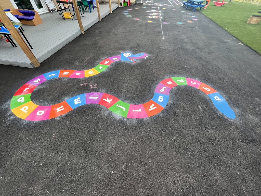 Letter Games Playground Markings
