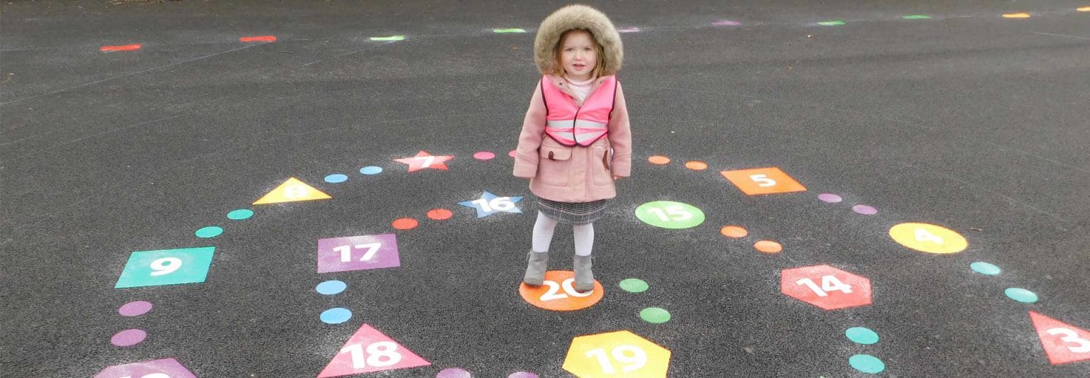 girl playground markings