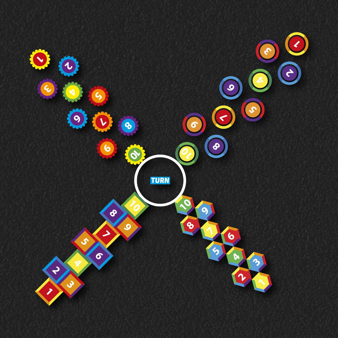 4 Way Hopscotch 4 Way Hopscotch