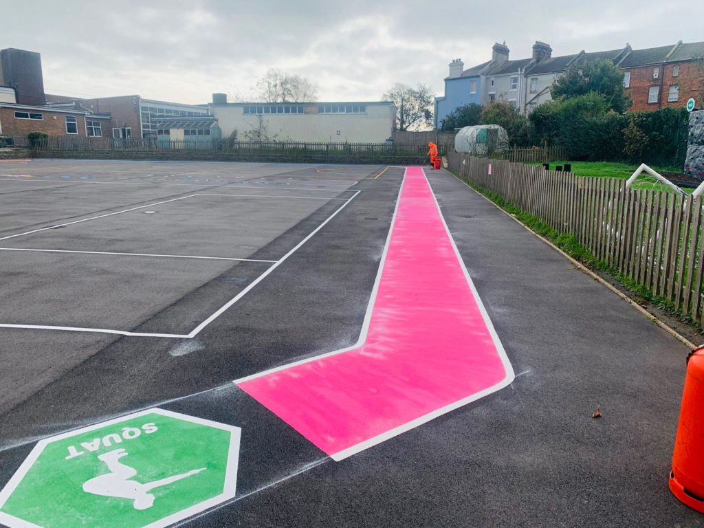 Mile A Day Playground Markings