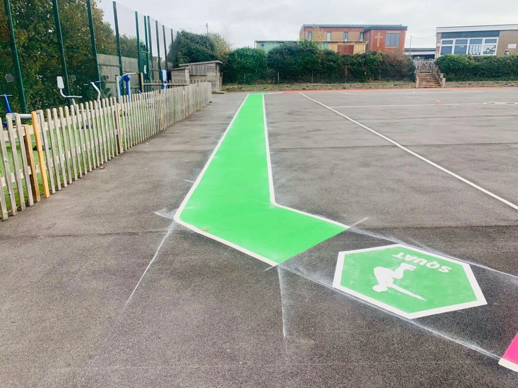 Mile A Day Playground Markings