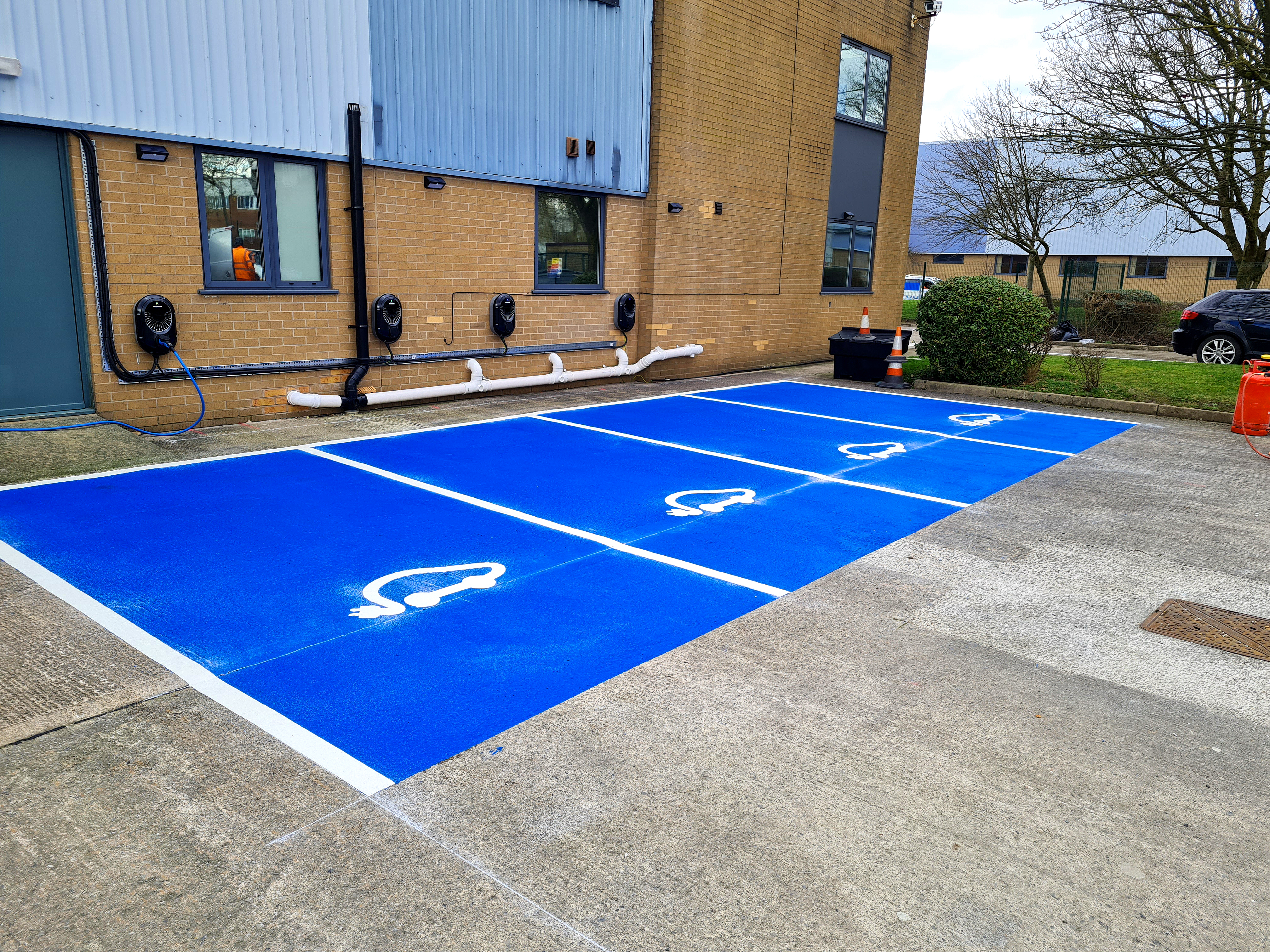 The importance of Thermoplastic EV Charging Bay Markings for driver safety
