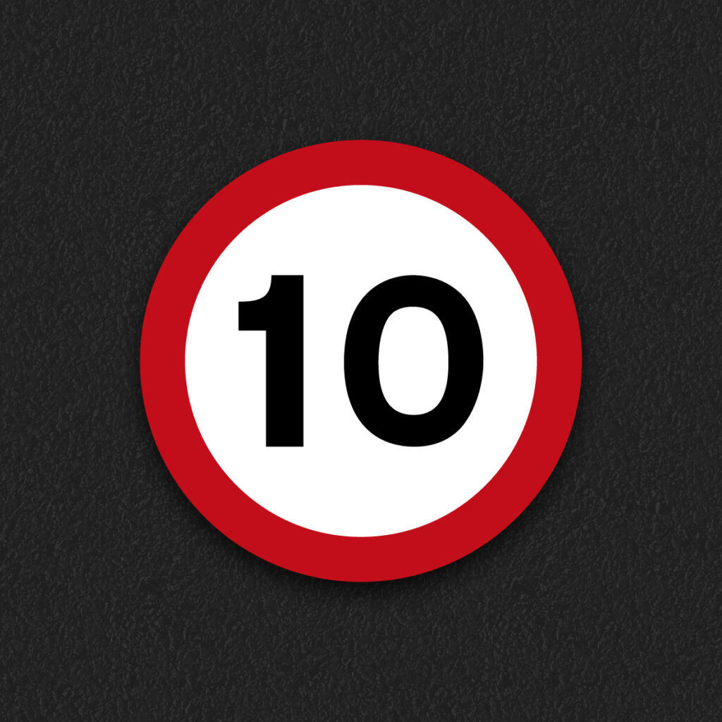 10mph Speed Roundel